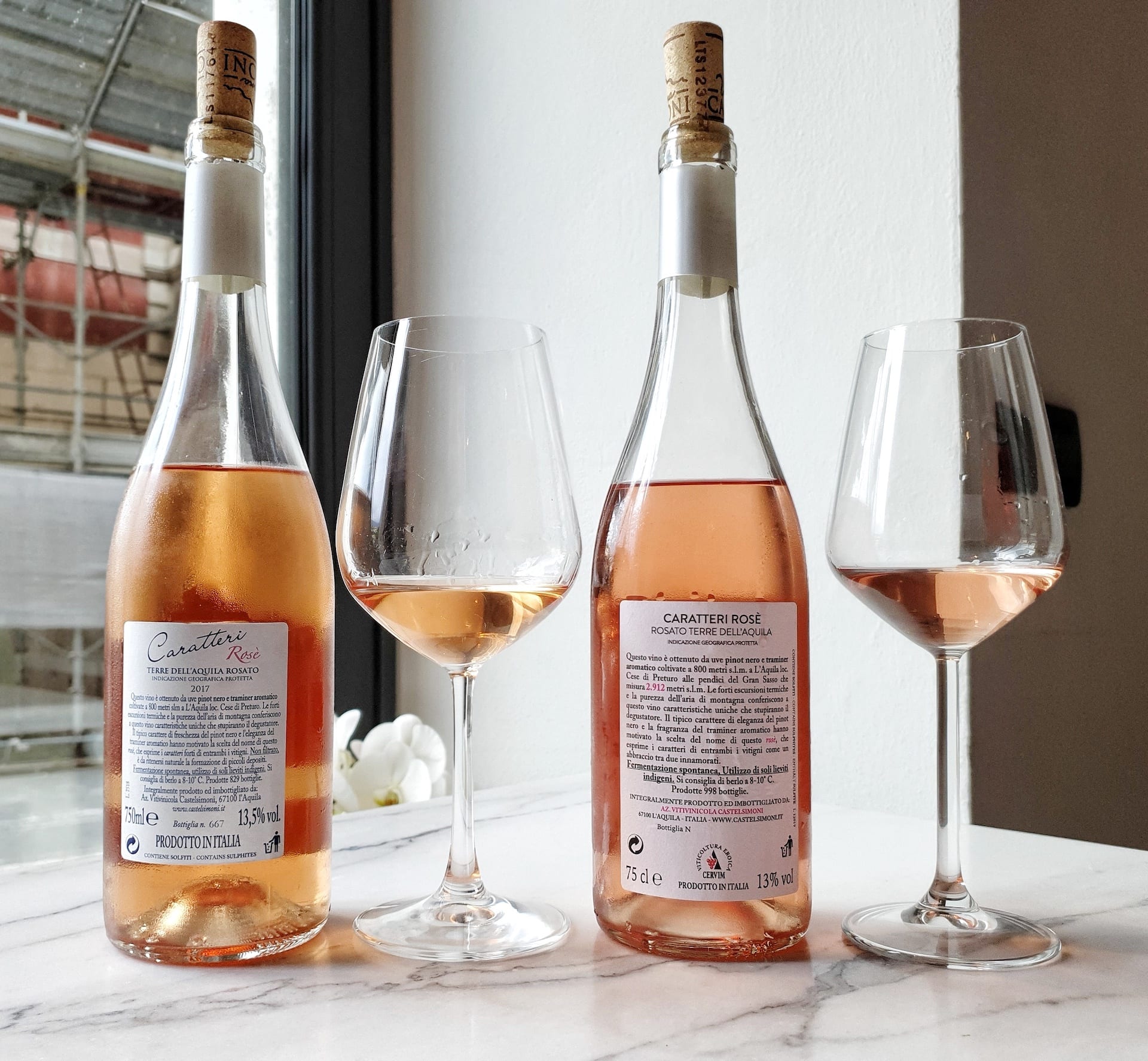 Il vino rosato di Castelsimoni si chiama Caratteri Rosè