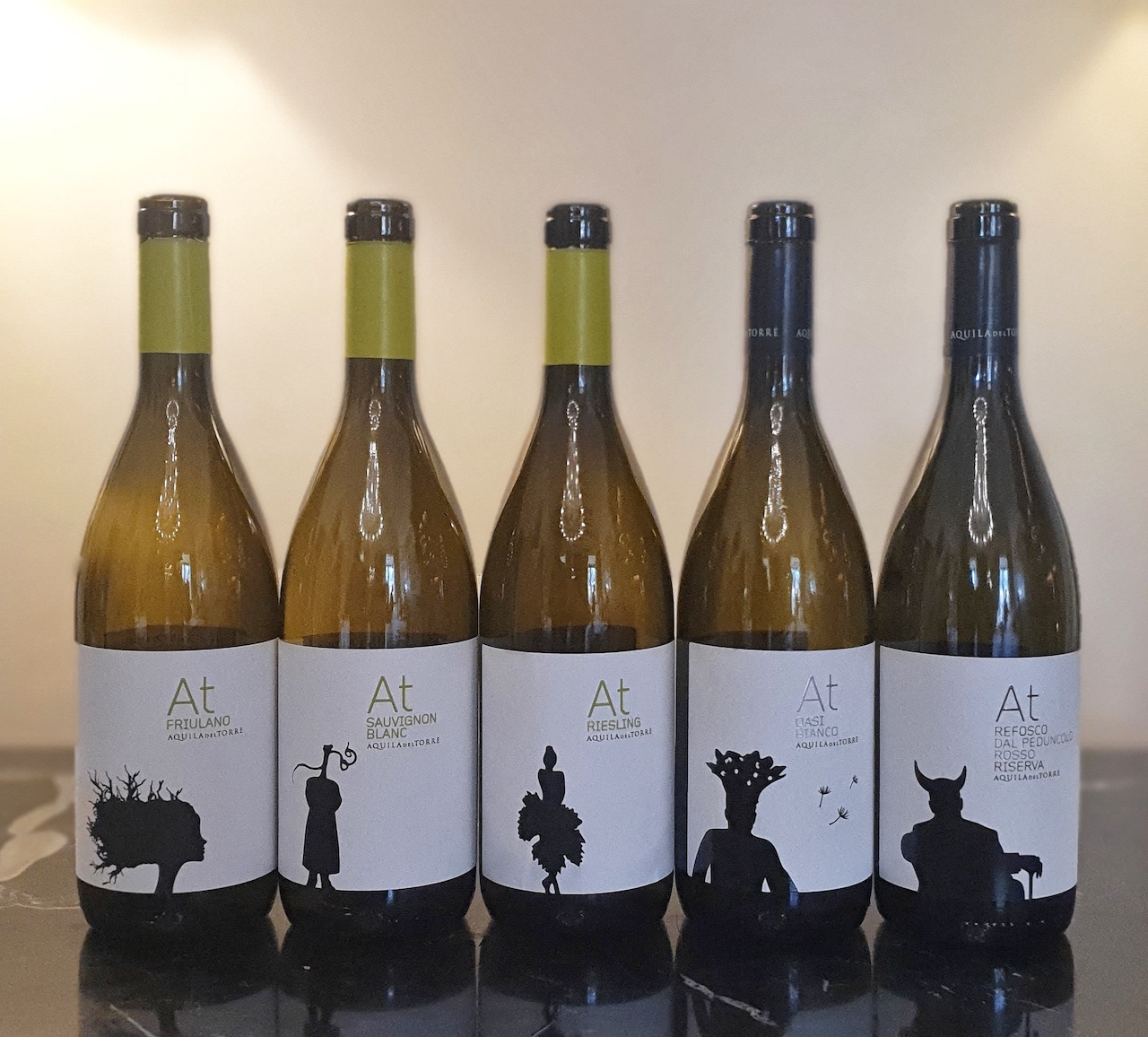 I cinque vini di Aquila del Torre degustati durante il press lunch