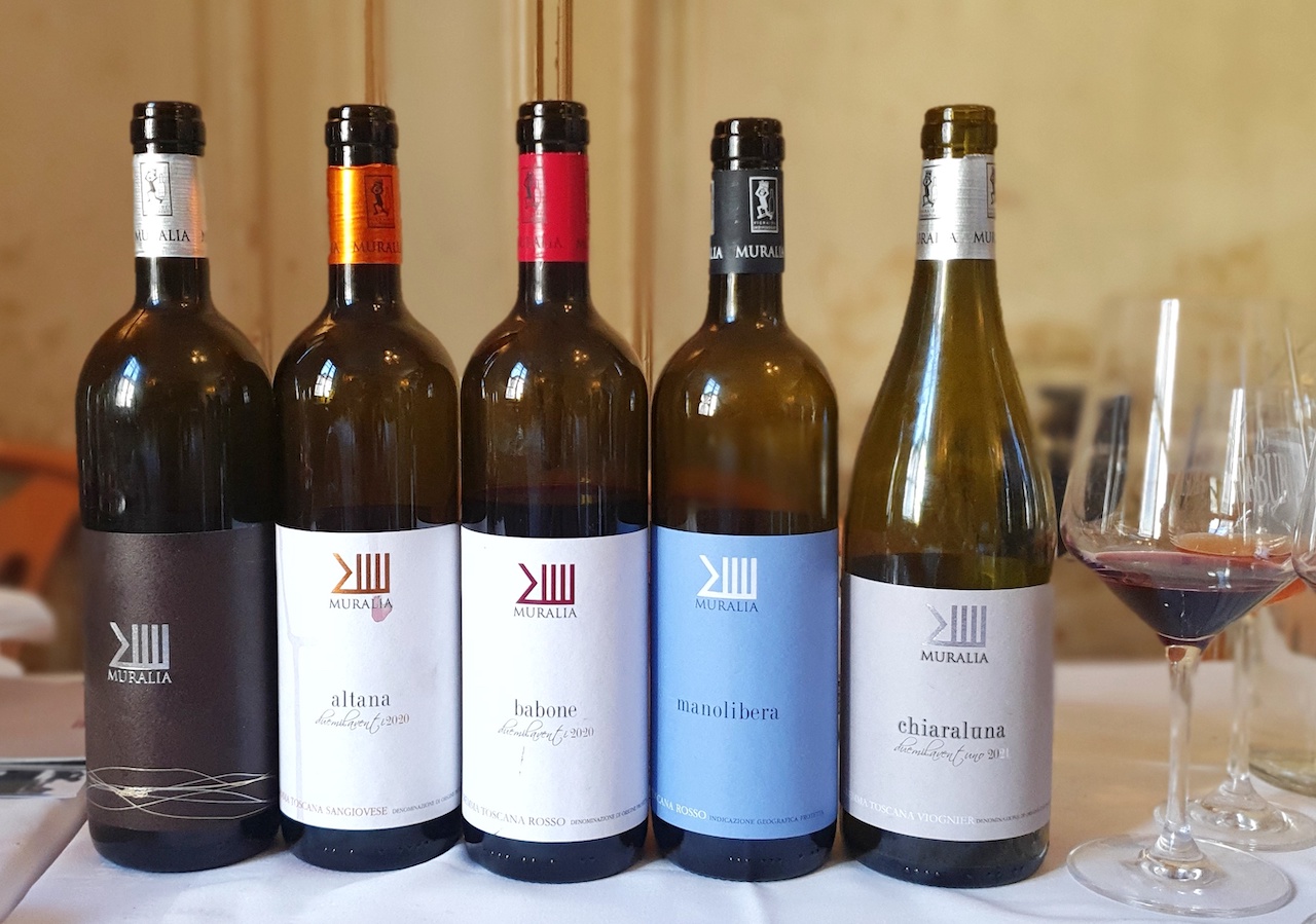 I vini di Muralia in degustazione stampa della Pr Vino da Trattoria da Burde a Firenze