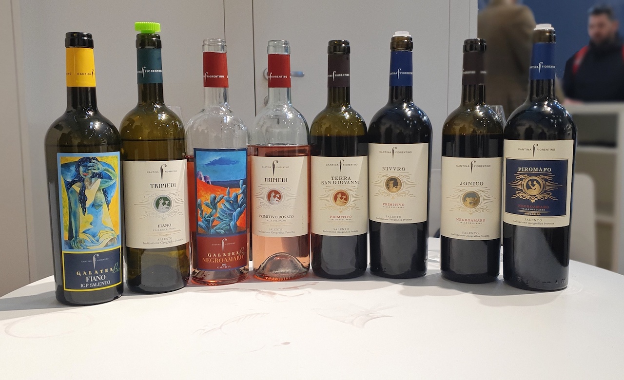 I vini di Cantina Fiorentino allo stand del Vinitaly 2023